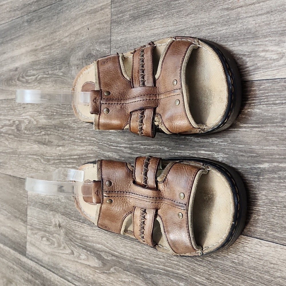 Dr. Martens Vintage Men's Tan Leather Fisherman Slip on Sandals AW004 Size 11